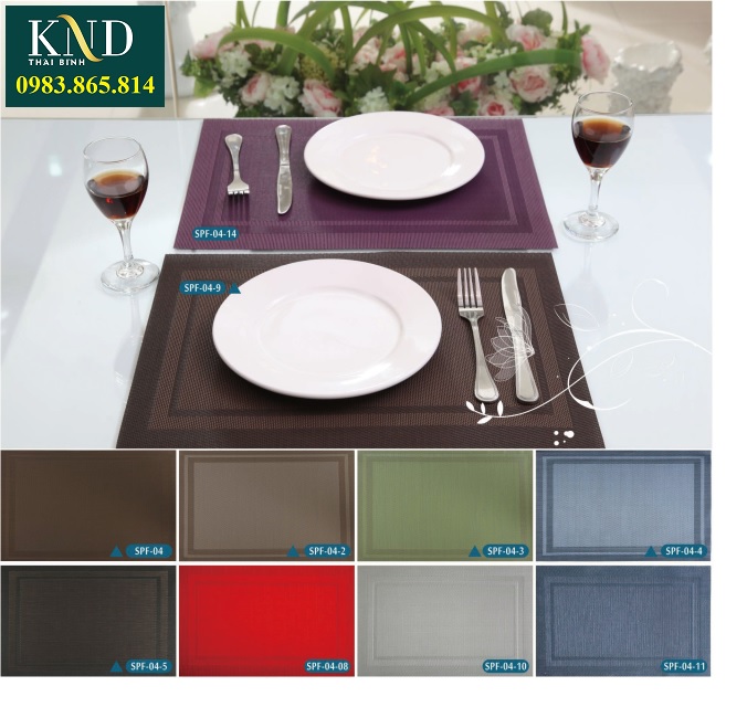 tấm lót đĩa nhựa, table mat, place mat, tấm lót bàn cách nhiệt