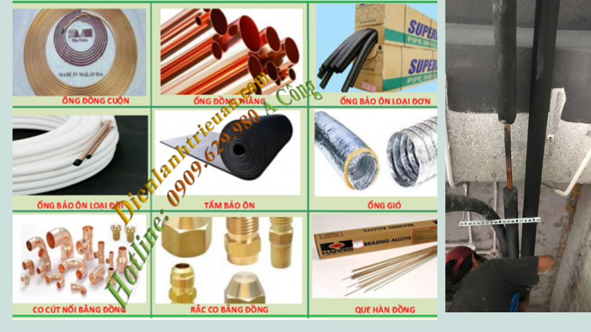 Thi Công Ống Đồng Máy Lạnh Chuẩn Kỹ Thuật | Báo Giá Đi Ống Đồng Gas R32 R410A GI
