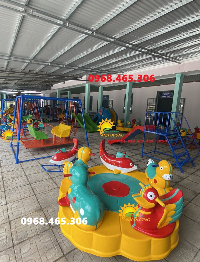 Đồ chơi mầm non, cầu trượt xích đu thang leo mầm non chất lượng cao