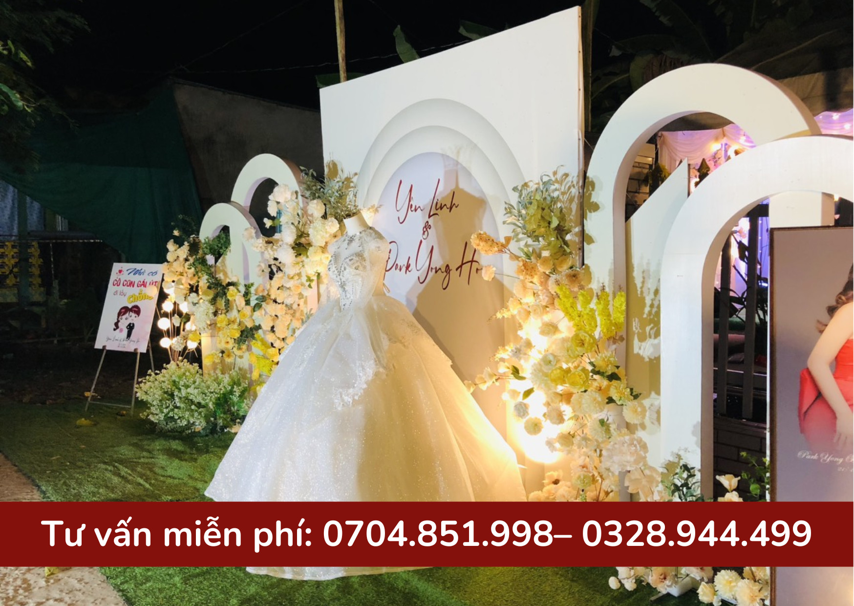 thi công sự kiện, backdrop tại cần thơ tất niên