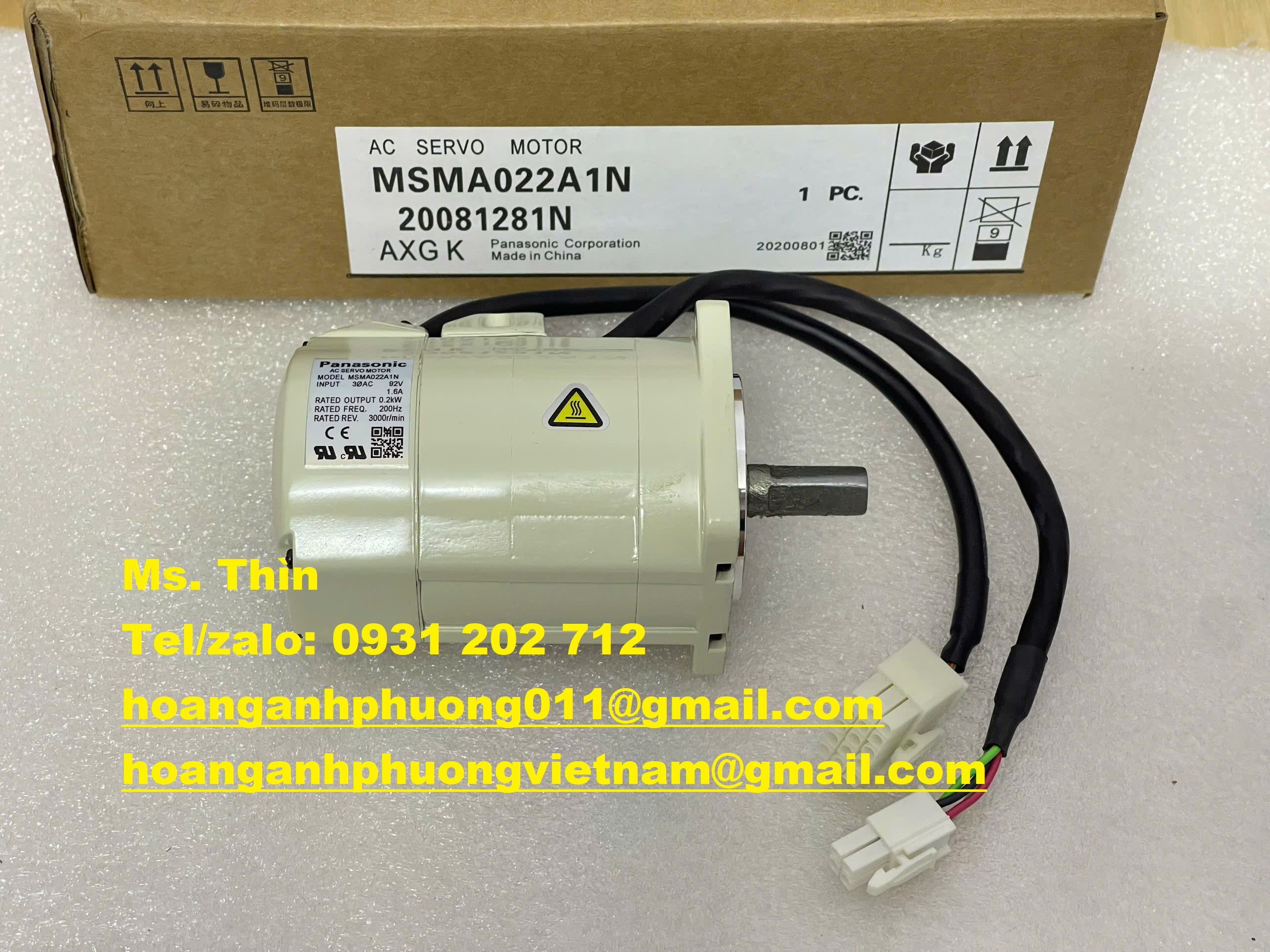 New 100% - Động cơ Panasonic MSMA022A1N - hàng bảo hành 12 tháng