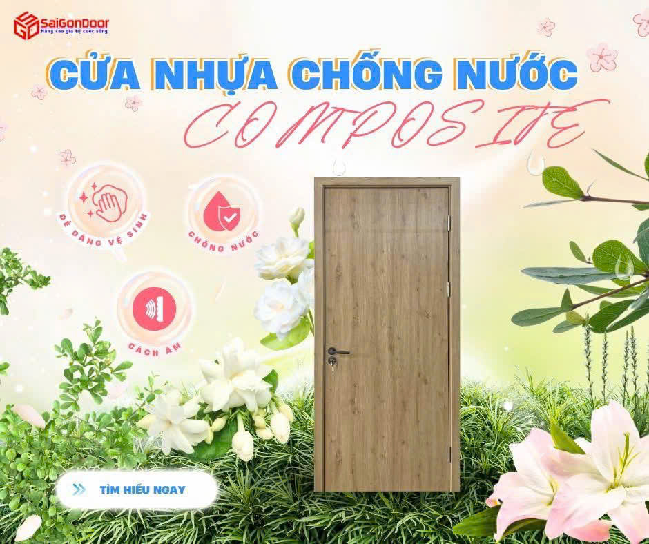 Cửa nhựa Composite chống nước: Giải pháp tối ưu cho không gian sống hiện đại