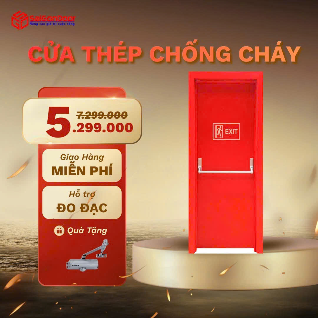 Cửa thép chống cháy: "Lá chắn thép" bảo vệ tổ ấm và những tiêu chuẩn vàng không