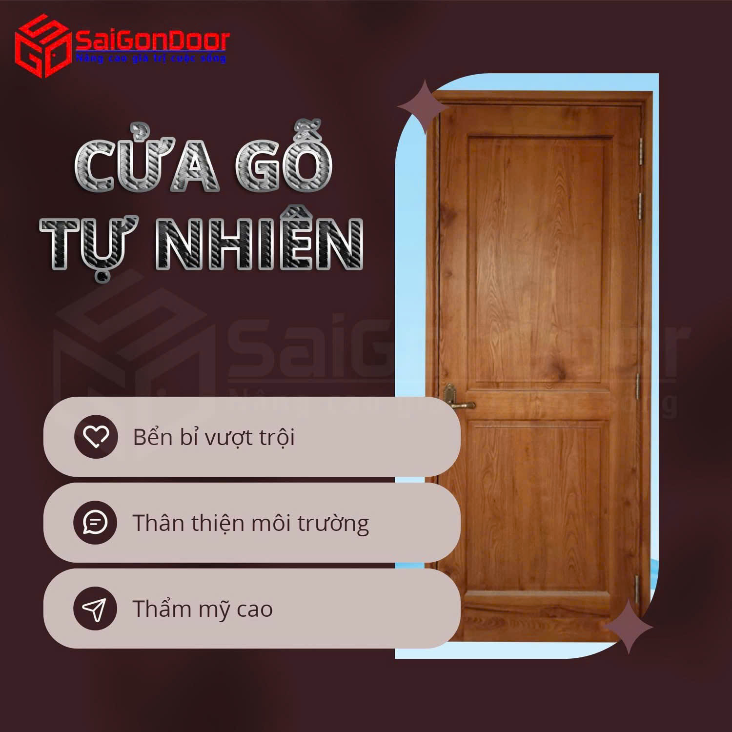 Cửa Gỗ Tự Nhiên: Nét Đẹp Tinh Hoa, Giá Trị Vĩnh Cửu Cho Không Gian Sống