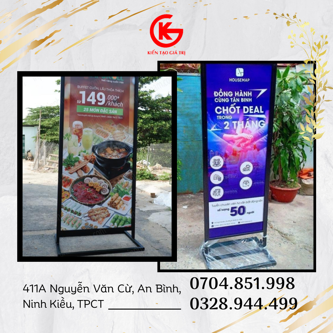 sản xuất standee menu fomex pvc kháng nước