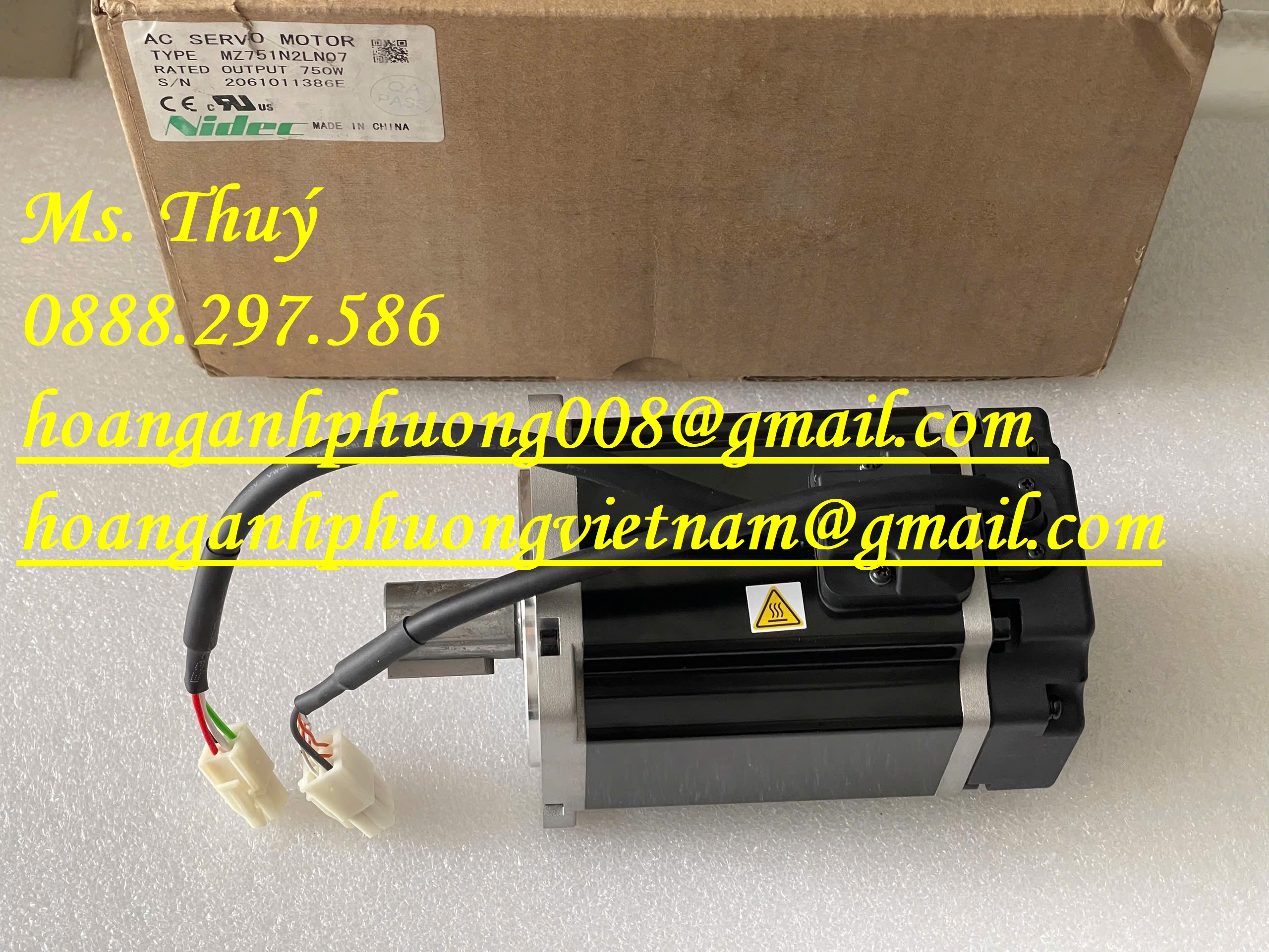 Motor Ac Servo Nidec MZ751N2LN07 - Nhập khẩu giá tốt