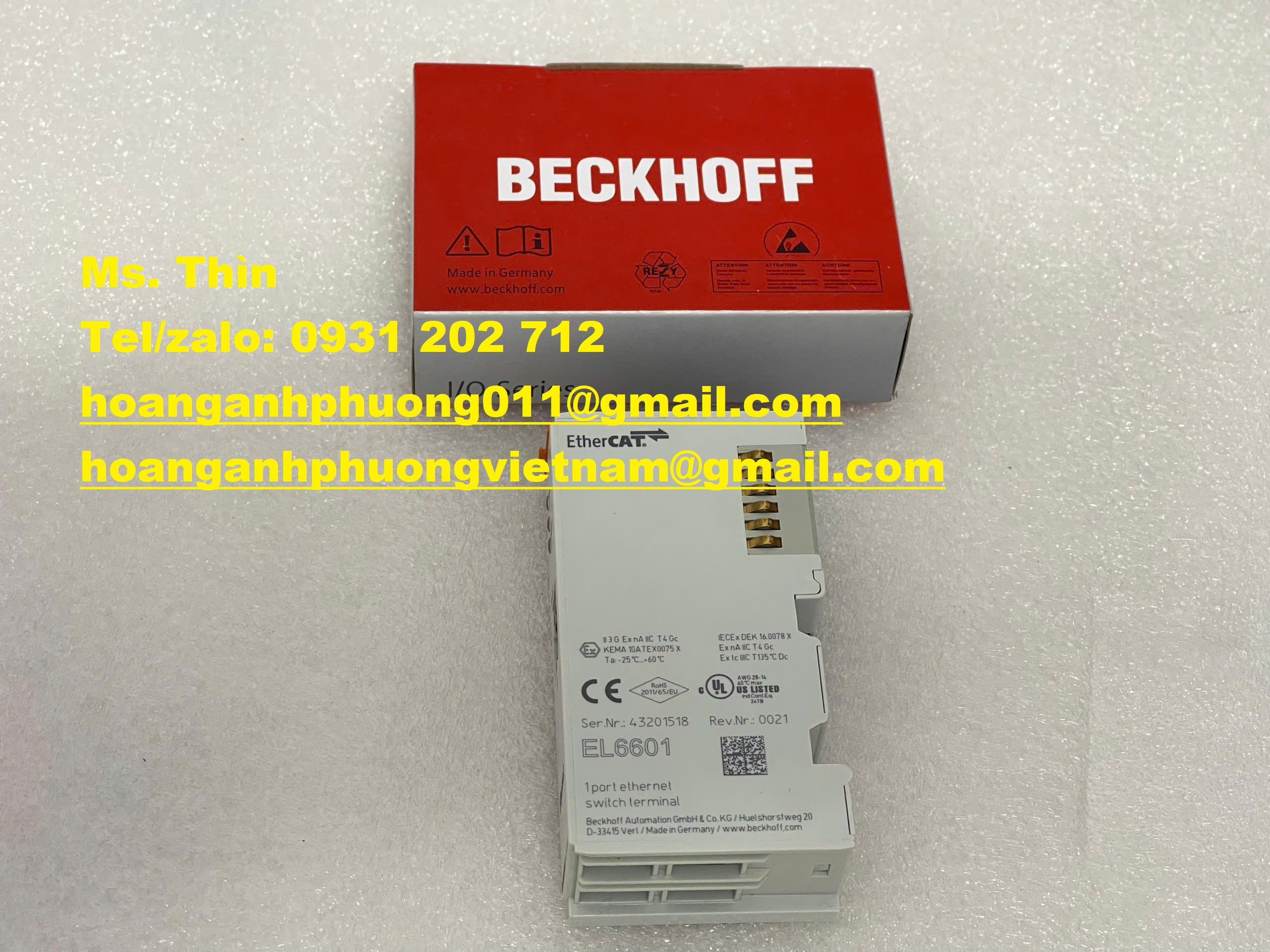 Mô đun Beckhoff - EL6601 nhập khẩu new 100% - Gía tốt