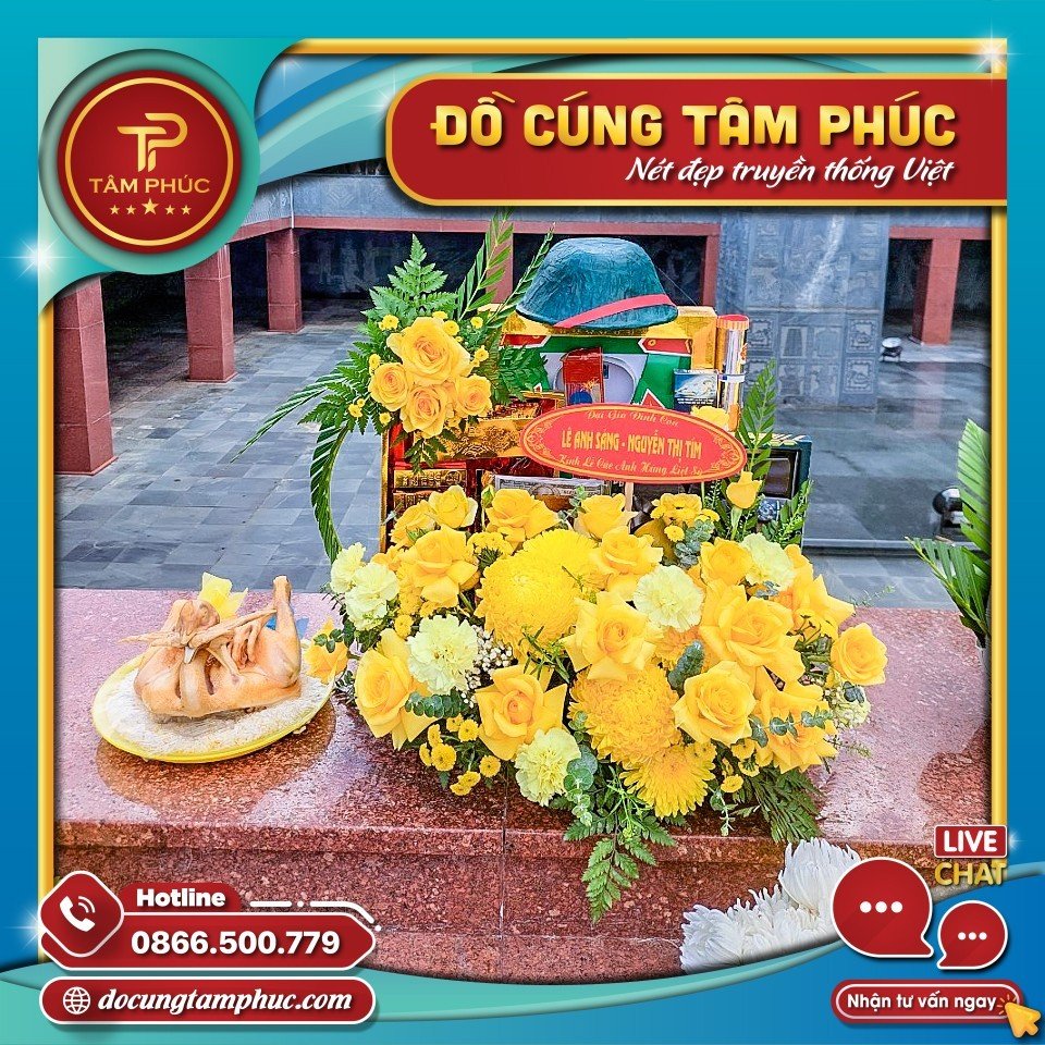 Mâm cúng Cô Sau và các Chiến Sĩ Côn Đảo.