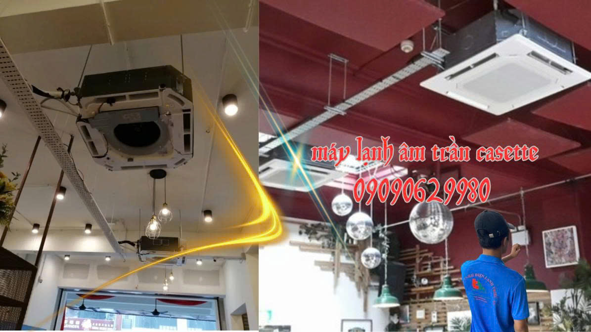 Lắp máy lạnh âm trần cho nhà hàng