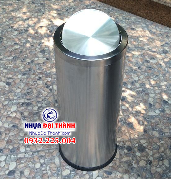 Thùng rác inox nắp lật tròn-lật vuông sang trọng-tiện dụng