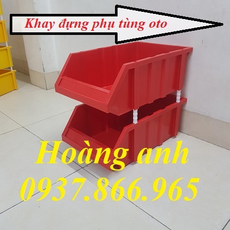 Kệ đựng ốc vít, khay đựng phụ tùng ô tô, khay có chân chống tầng