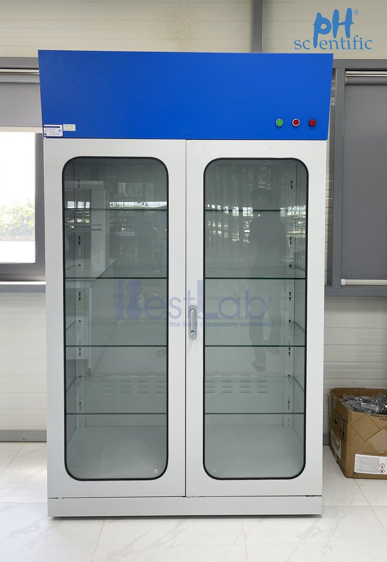 Tủ đựng hóa chất có khử mùi cho phòng thí nghiệm