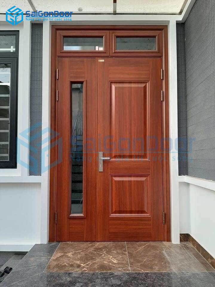 Cửa thép vân gỗ giá xưởng