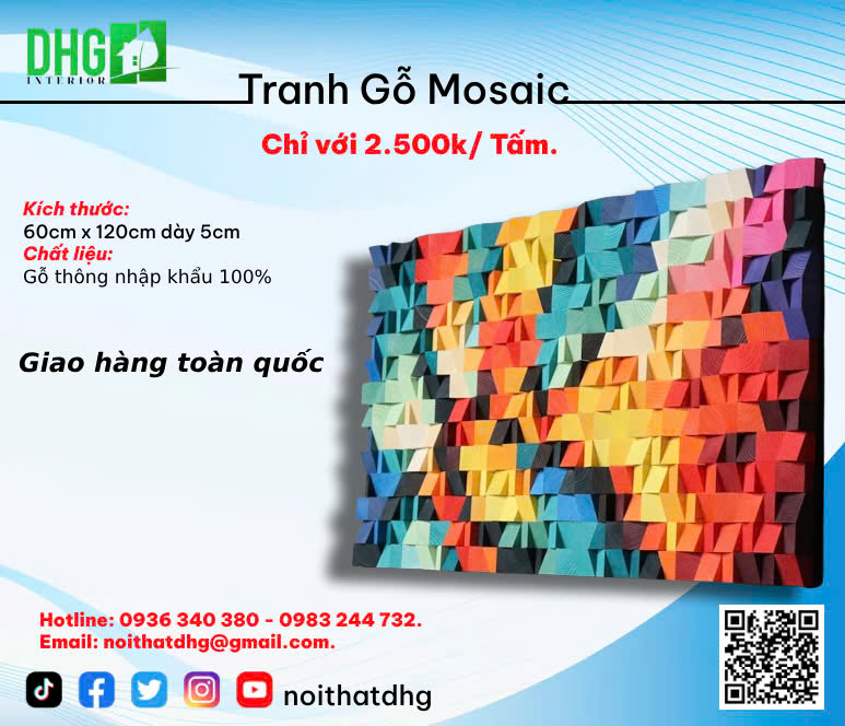 Gỗ Tán Âm Ma Trận - Vật Liệu Cách Âm - Tiêu Âm DHG
