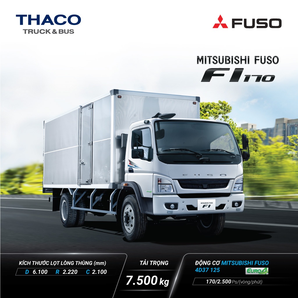 Xe Tải Fuso FI170 Tải 8,3 Tấn