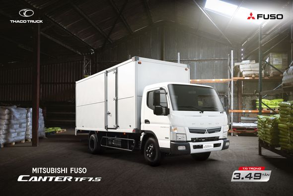 XE TẢI MITSUBISHI FUSO CANTER TF7.5 TẢI TRỌNG 3,5 TẤN