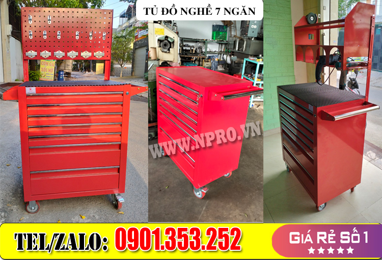 Tủ đồ nghề 7 ngăn giá treo