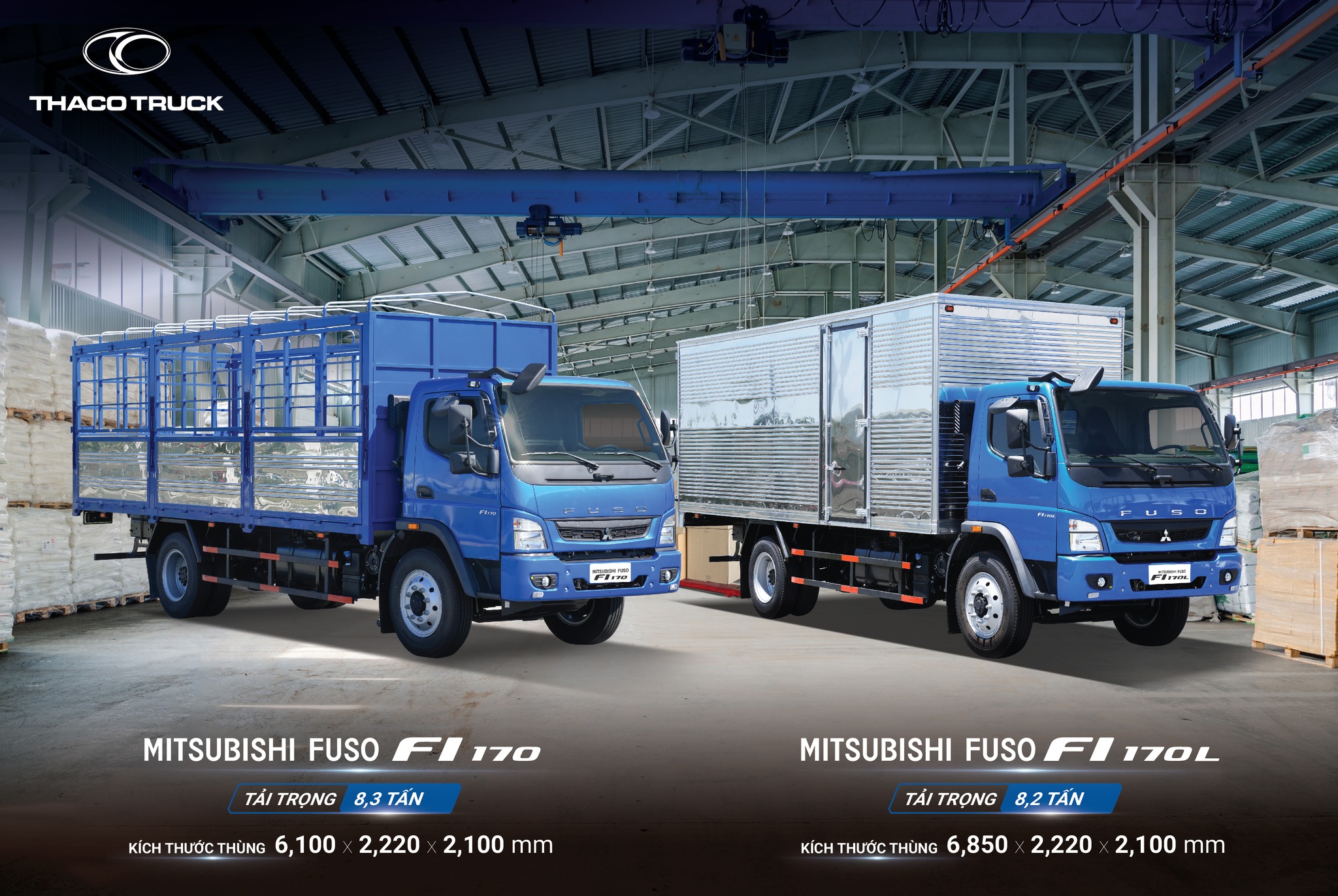 Fuso FI170/170L tải trọng 8,3 tấn