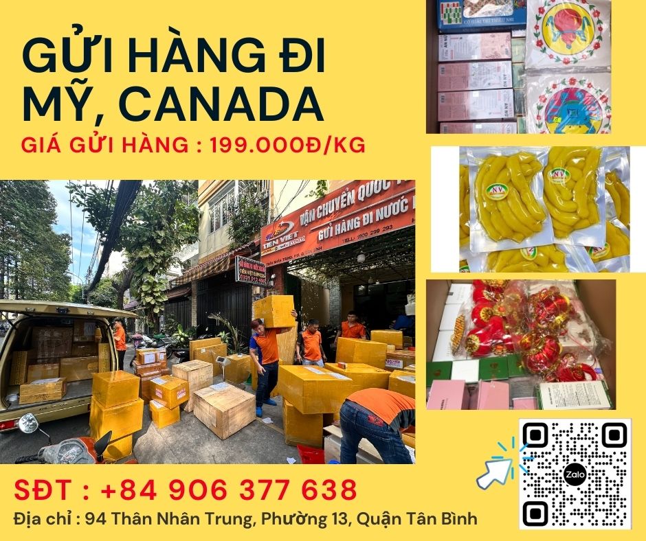 Gửi đặc sản đi Mỹ và Canada giá rẻ tại TVE Gửi đặc sản đi Mỹ và Canada giá rẻ tại TVE