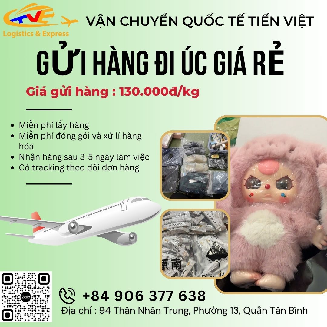 Tiến Việt Express gửi hàng đi Úc giá rẻ Tiến Việt Express gửi hàng đi Úc giá rẻ