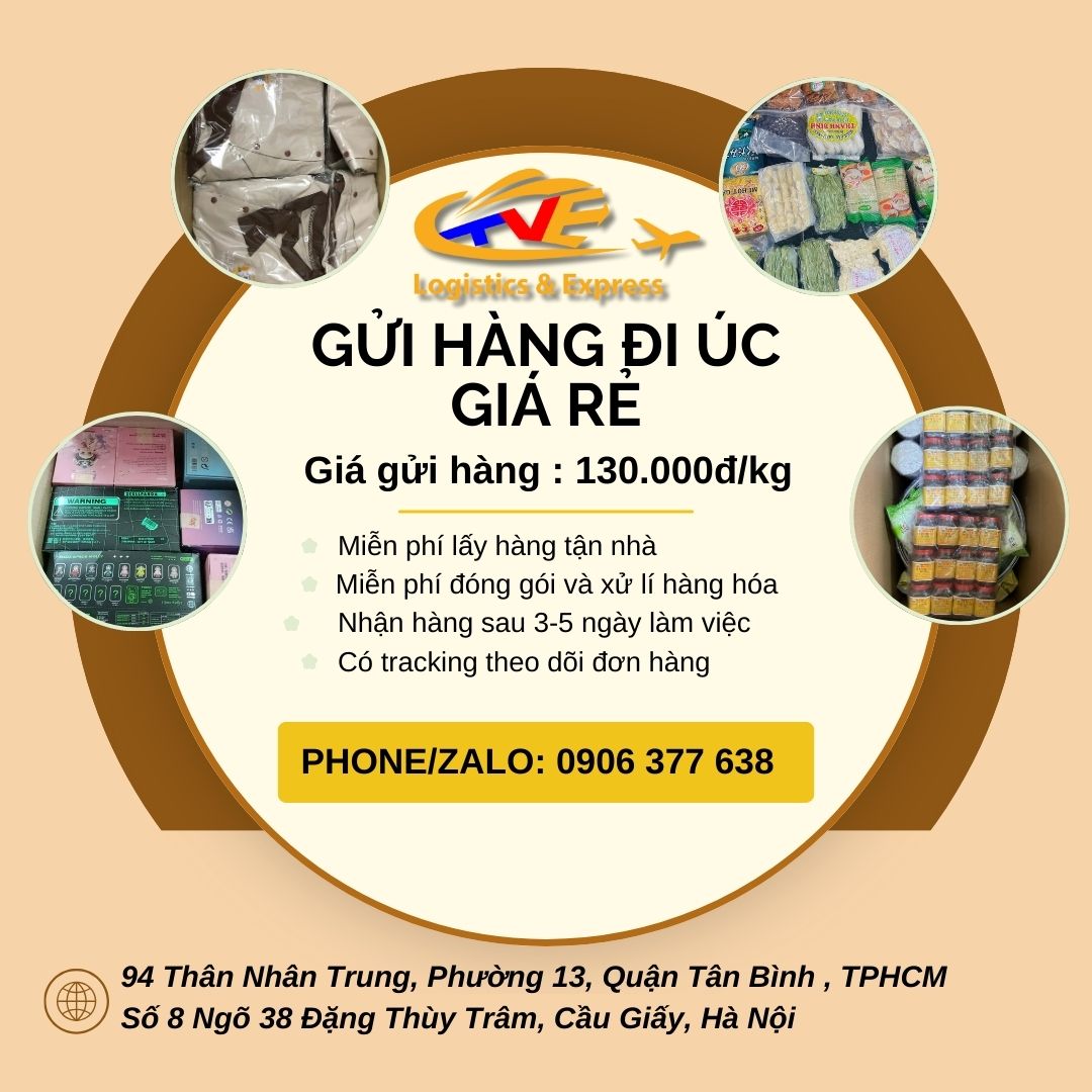 Em nhận gửi hàng đi Úc giá rẻ chỉ 130..000đ/kg Em nhận gửi hàng đi Úc giá rẻ chỉ 130..000đ/kg