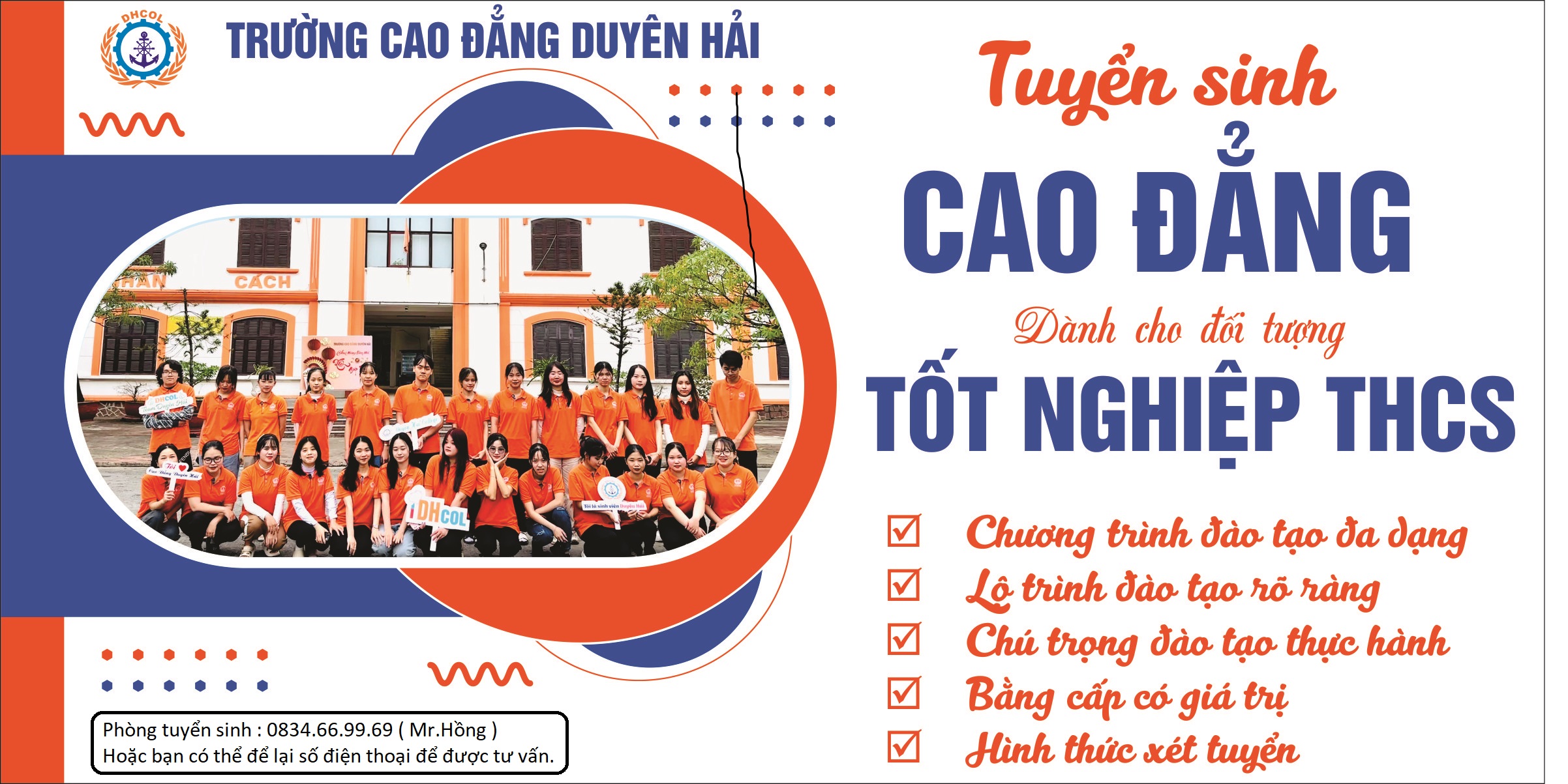 Tuyển sinh học sinh và sinh viên với hơn 40 ngành nghề