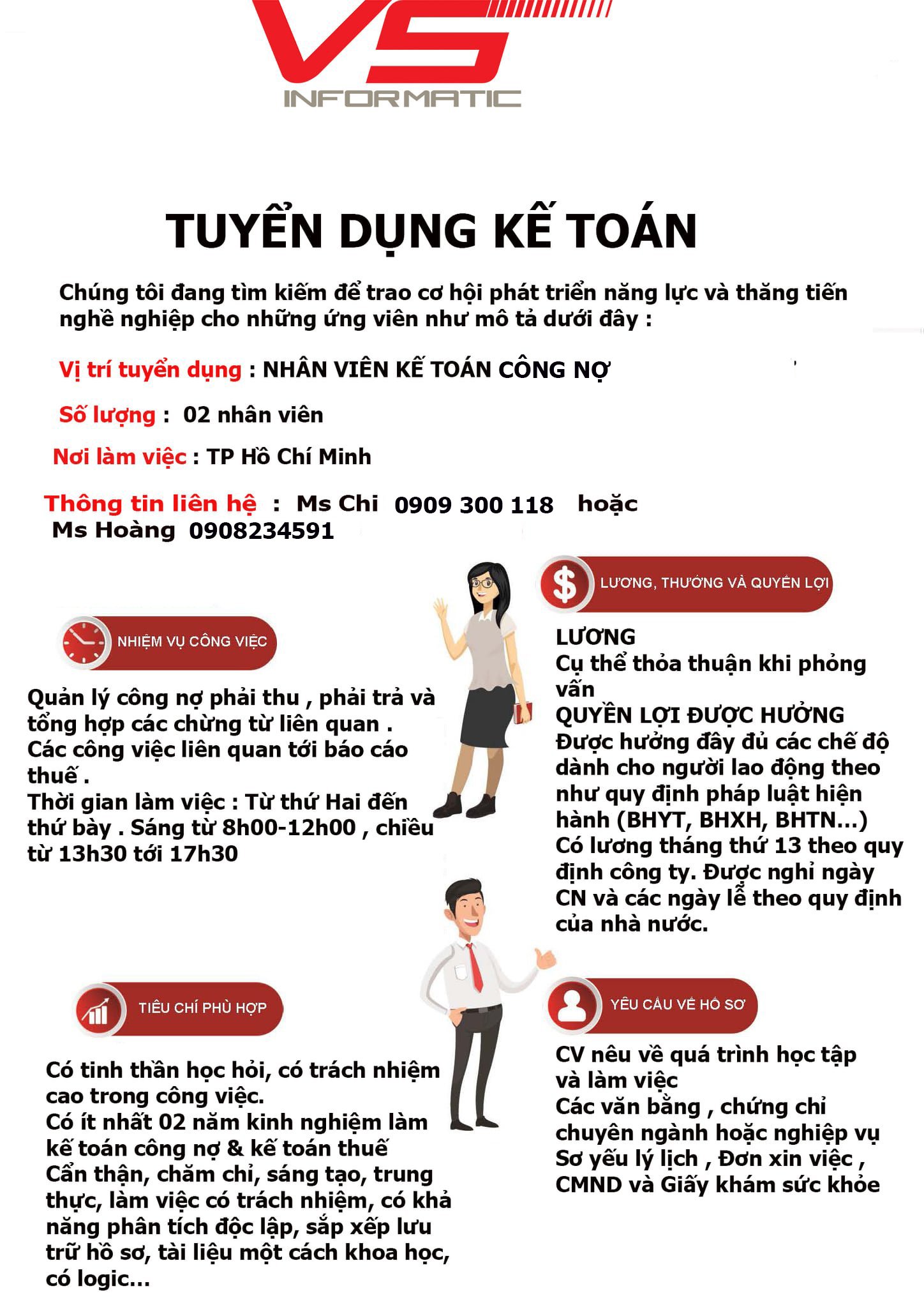 tuyển dụng nhân viên kế toán