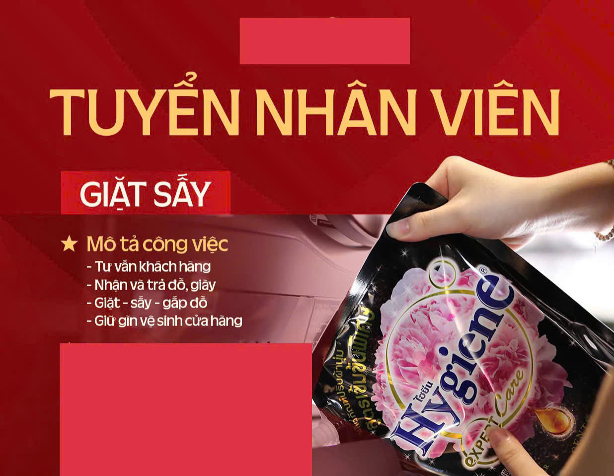 Tuyển NV phân loại giặt sấy quần áo làm tại Q8, công việc nhẹ nhàng