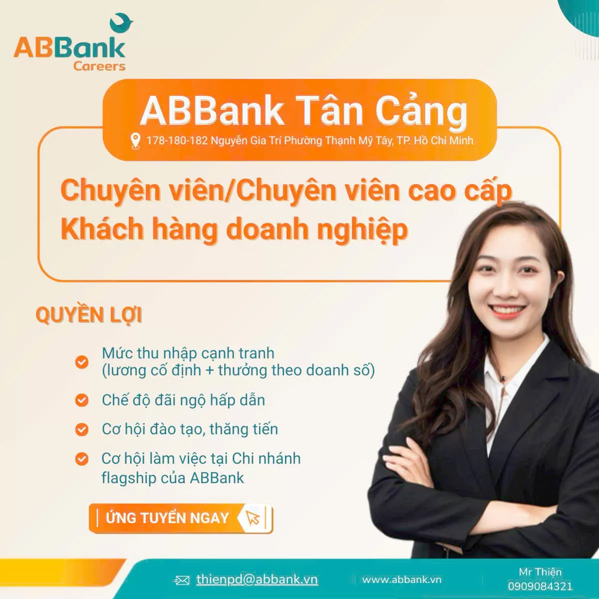 TUYỂN CHUYÊN VIÊN KHÁCH HÀNG