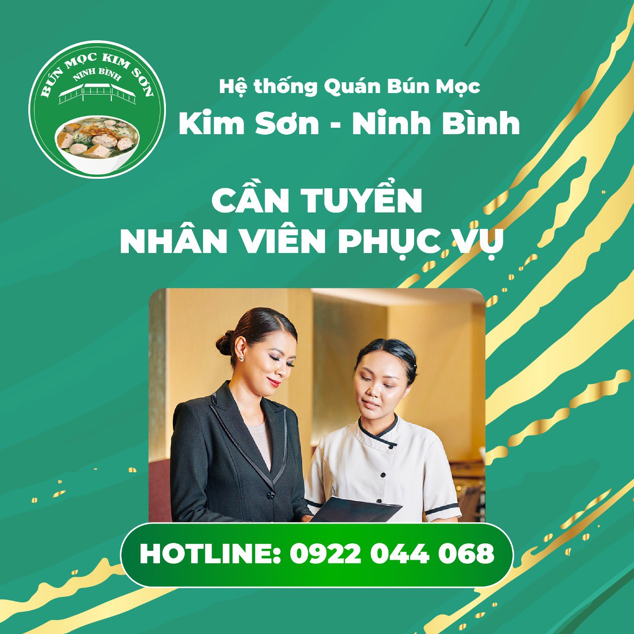 Cần tuyển gấp nhân viên phục vụ