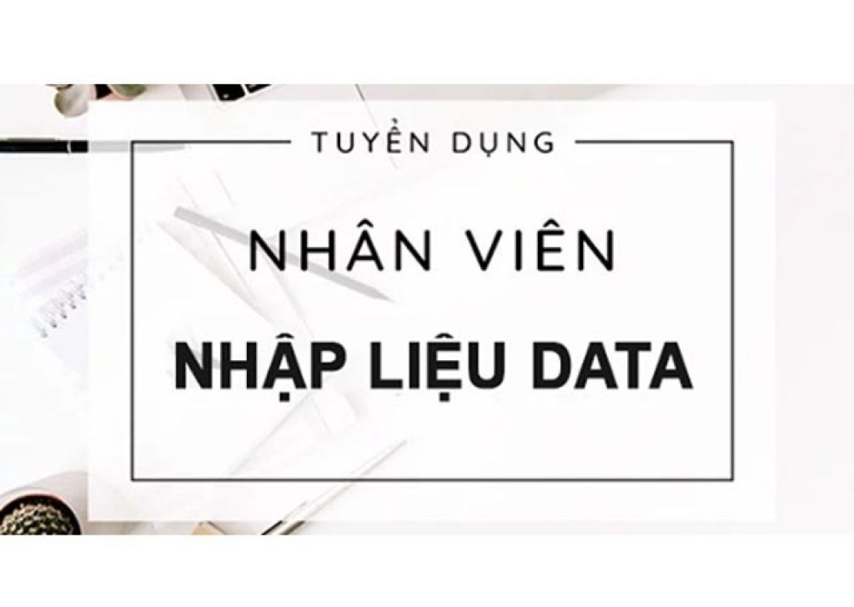Nhân viên nhập liệu online tại nhà