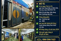 NHÀ C4 MỚI ĐẸP – NGANG KHỦNG 8M