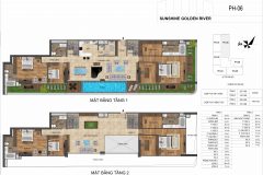 BÁN PH 6PN SUNSHINE GOLDEN RIVER – 494m2  BAN CÔNG 81,9M²  VIEW HỒ TÂY & CÔNG