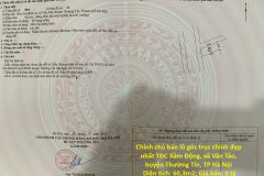 ĐẦU TƯ SINH LỜI – CHÍNH CHỦ CẦN BÁN ĐẤT TẠI xã Vân Tảo, huyện Thường Tín, TP Hà