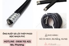 Ống ruột gà lõi thép Phi20 bọc nhựa PVC Đà Nẵng, Hà Nội, Hồ Chí Minh