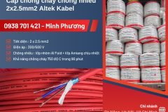 Cáp chống cháy chống nhiễu 2x2.5mm2 Altek Kabel – Giá tốt cho công trình điện