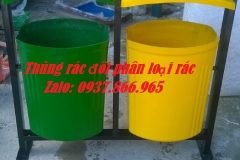 Bán thùng rác, thùng rác, thung rac,thùng rác 80l treo đôi, thùng rác phân loại