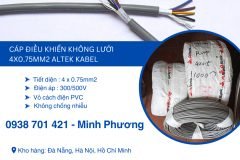 Dây cáp điện không lưới 4x0.75mm2 Altek Kabel Đắk Lắk, Đắk Nông, Lâm Đồng