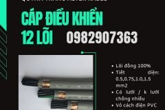 Cáp Điều Khiển 12 Lõi phân phối Hà Nội, Đà Nẵng, TP HCM