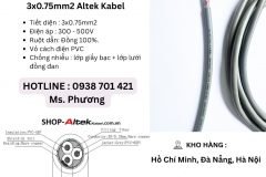 Cáp điều khiển SH500 3x0.75mm2 Altek Kabel Đà Nẵng, Hà Nội, Hồ Chí Minh