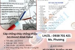 Cáp chống cháy chống nhiễu 2x1.0 Altek Kabel Đà Nẵng, Hà Nội, Hồ Chí Minh