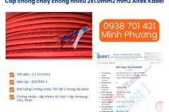 Cáp chống cháy chống nhiễu Altek Kabel 2x1.0 mm2 chính hãng Đà Nẵng, Huế, Bình Đ