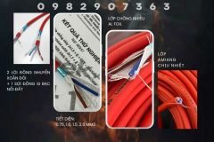 Phân phối cáp chống cháy chống nhiễu 3 miền