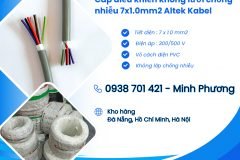 Cáp điều khiển không lưới chống nhiễu CT-500 7x1.0mm2 Bình Dương, Bình Phước