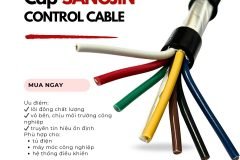 Combo cáp điều khiển Sangjin và ống ruột gà lõi thép giá cực rẻ