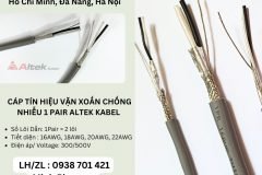 Cáp tín hiệu vặn xoắn chống nhiễu 1 Pair Altek Kabel Đà Nẵng, Hà Nội, Hồ Chí Min