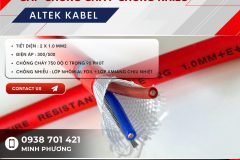 Cáp chống cháy chống nhiễu 2x1.0mm2 Altek Kabel sẵn hàng Đà Nẵng, Hà Nội,Gia Lai