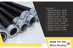 Ống Ruột Gà Lõi Thép Bọc Nhựa PVC Và phụ kiện ống kẽm giá tốt sẵn kho Đà Nẵng