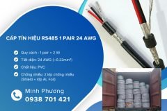 Cáp truyền thông RS485 1Pair 24AWG giá tốt cho hệ thống điều khiển Đà Nẵng