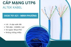 Cáp mạng UTP Cat6 – Giải pháp kết nối mạng tốc độ cao Quảng Ngãi, Bình Định, Huế